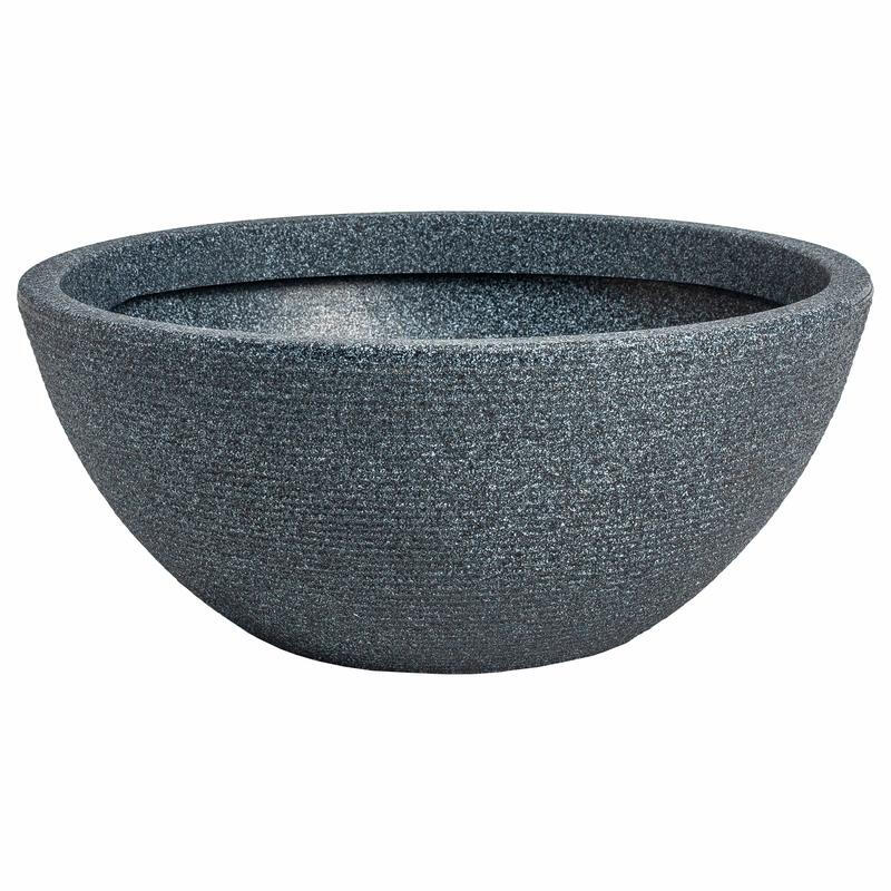 Small Valencia Bowl Planter 40x17cm-Ash
