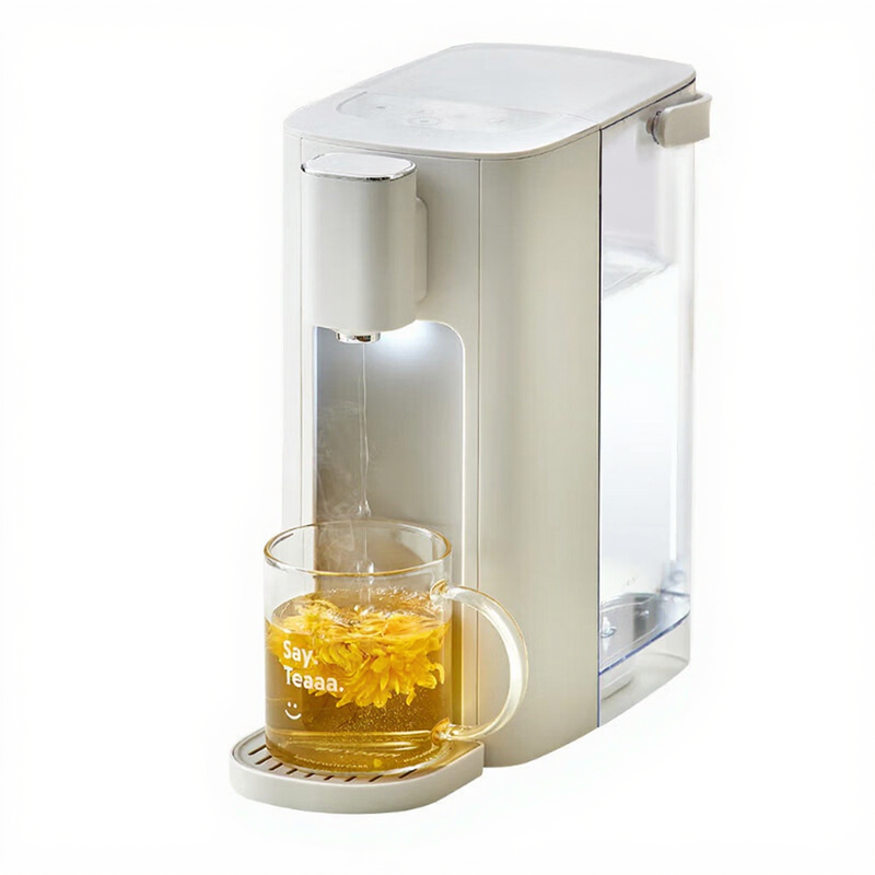 Bear YSJ-E40T2-NEW - warmwaterdispenser - 3 L, 6 temperaturen, snelkookfunctie, digitale weergave