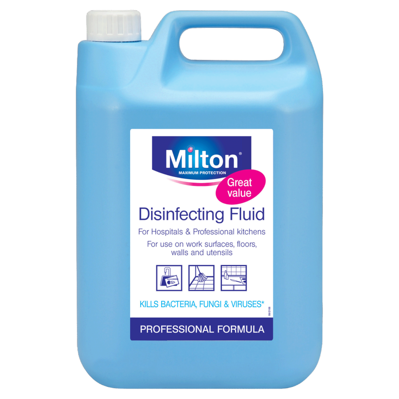 Disinfecting Fluid, For Use On Work Surface, Floors, Walls & Ustensils 5L