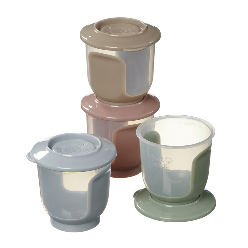 Nourish Store & Wean Pots 120ml 4 Pack Natural
