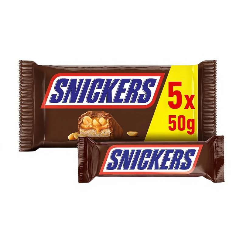 Snickers chocolade - 5 x 50 g