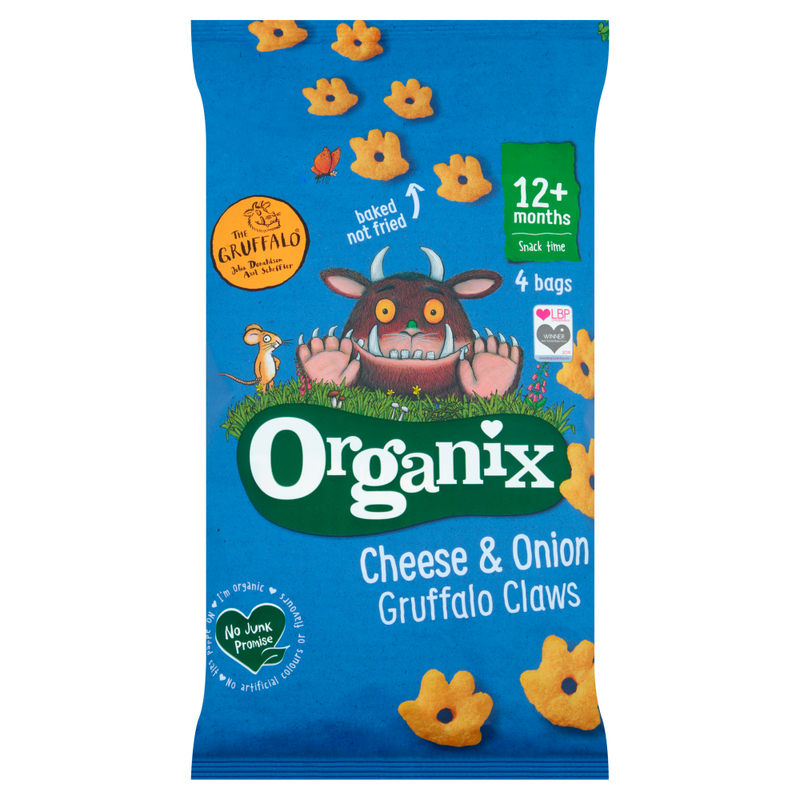 Cheese & Onion Gruffalo Claws 12+ Months - 4 x 15g