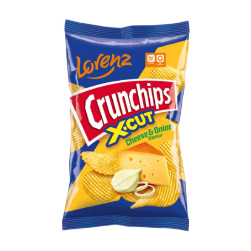 Lorenz Crunchips X-Cut Cheese & Onion 25G