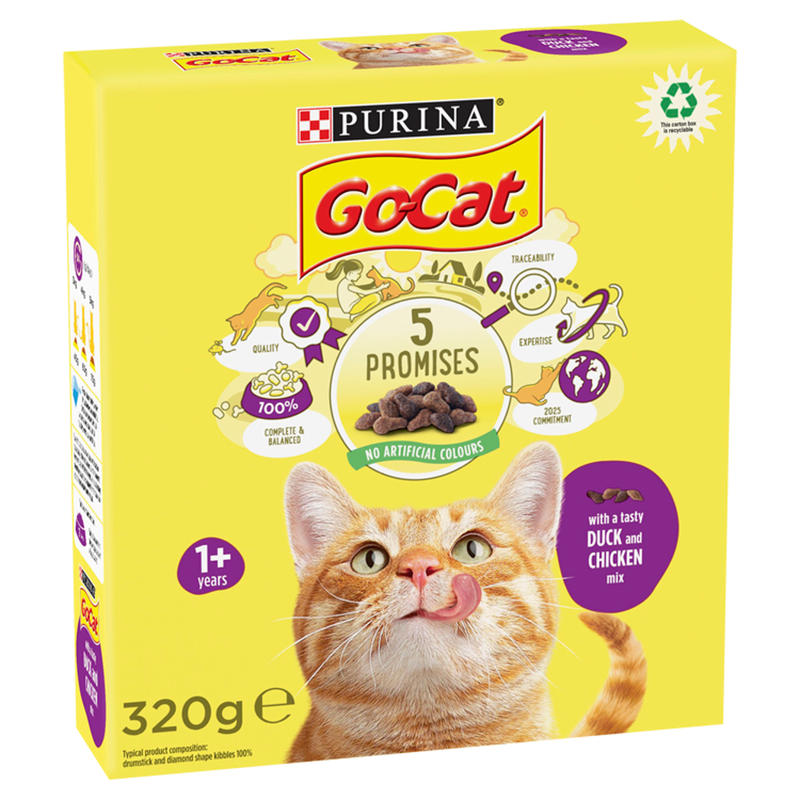 with Duck and Chicken Mix Dry Cat Food 320g