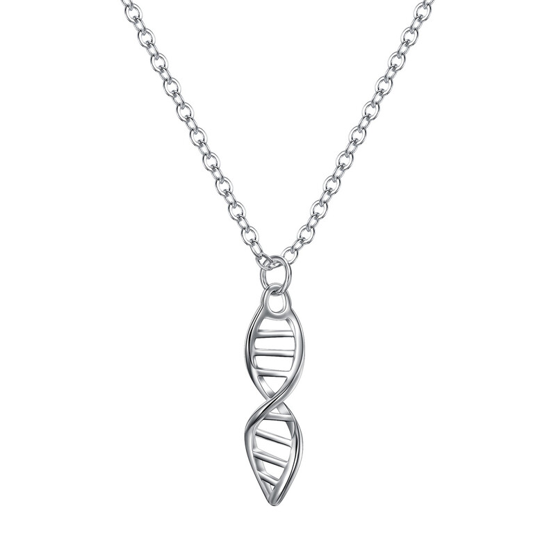 DNA Necklace Double Helix Pendant Biological Symbol