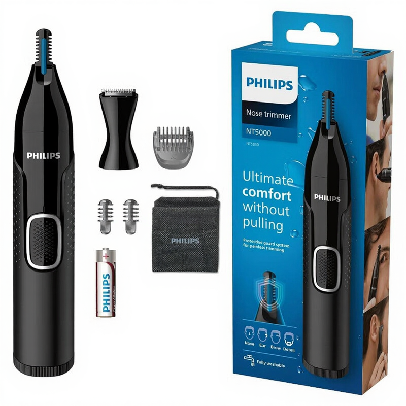 Tondeuse Nez-Oreilles Philips NT5650/16 – Étanche, Lames Inox, Sans Tiraillement - vue 10