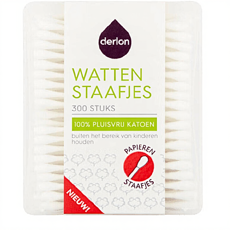 Derlon Wattenstaafjes 300 stuks