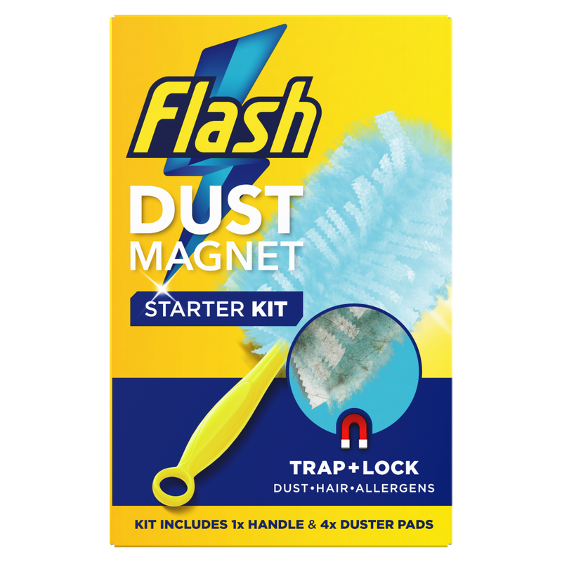 Duster Dust Magnet Starter Kit (1 Handle + 4 Refills)