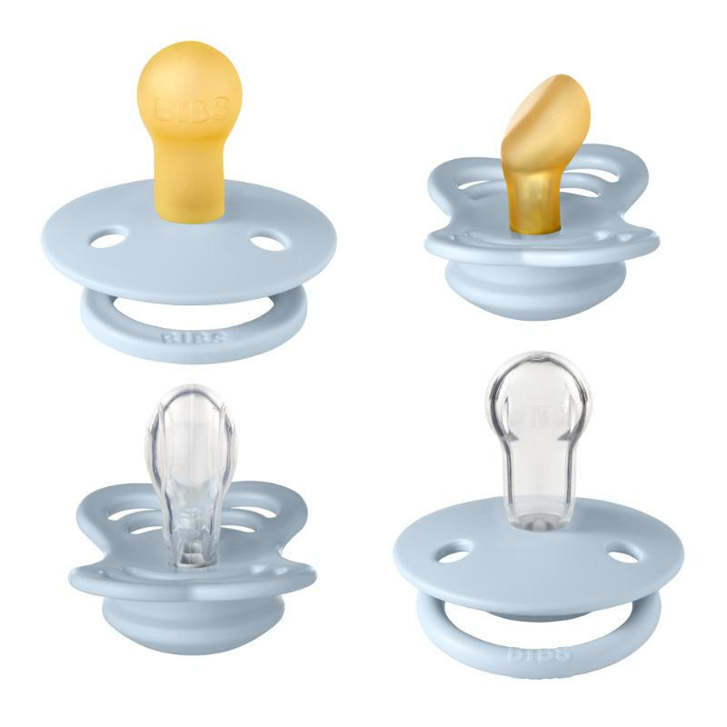 Soothers Try-it collection Size 1 0-6 Months 4 Pack Blue