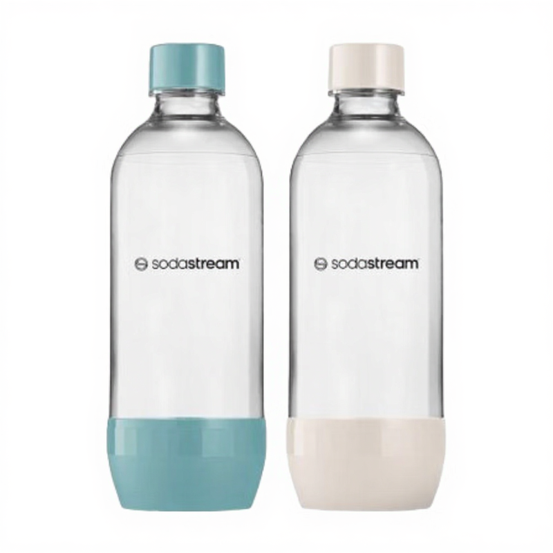 SodaStream JET - dubbele flessenset - 2x 1L blauw/zand