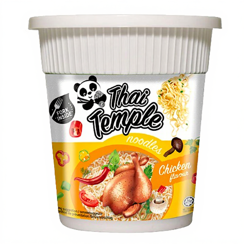 Thai Temple Panda Nudeln Hähnchengeschmack Becher 60 g