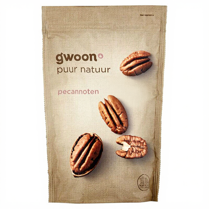 G'woon Ongebrande Pecan Noten - 200 g