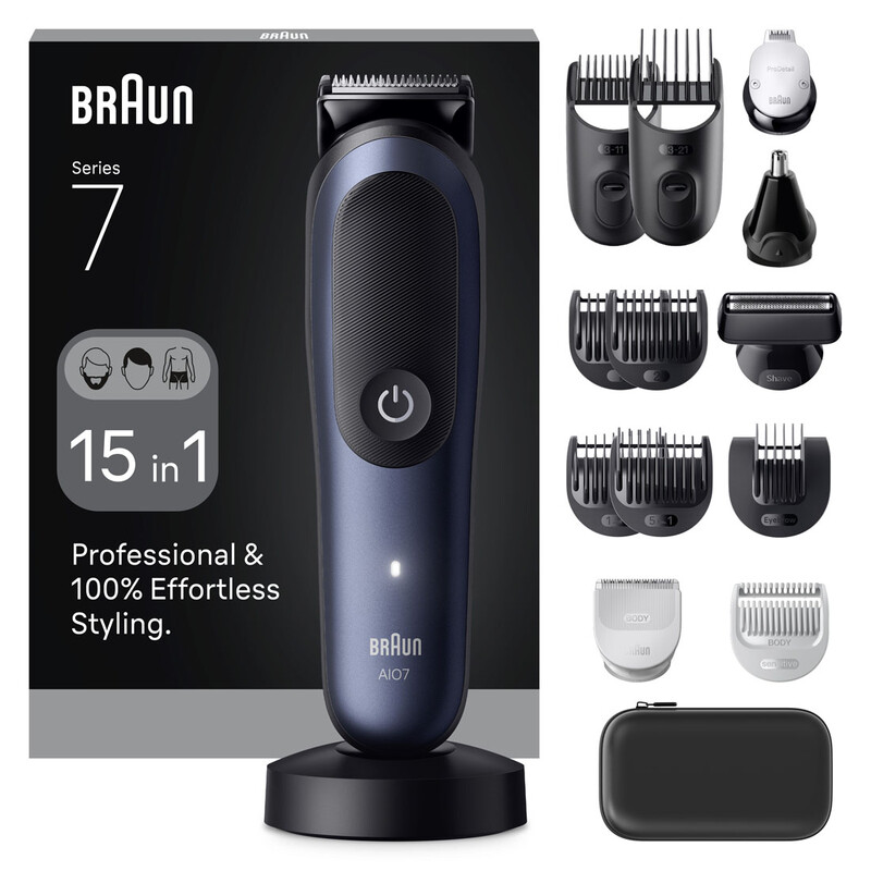 All-in-One Series 7, Waterproof, 15in1 Grooming Kit, Groomer, Hair Clipper, Trimmer,