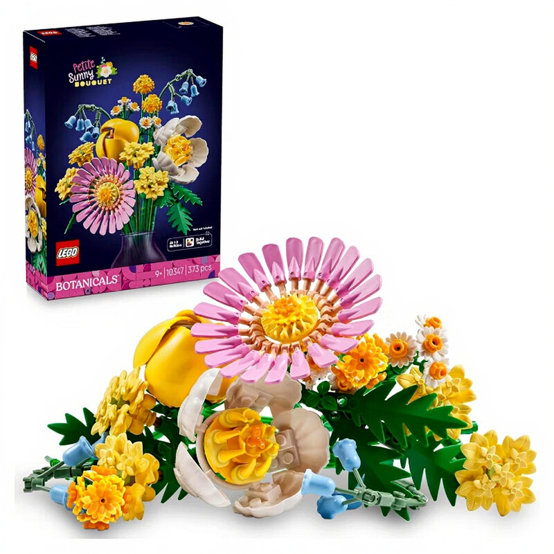 Lego 10347 Botanicals Kleiner Sommerstrauß - Spielset mit künstlichen Blumen – Spielzeug mit Glockenblumen, Gänseblümchen, Tulpen & mehr