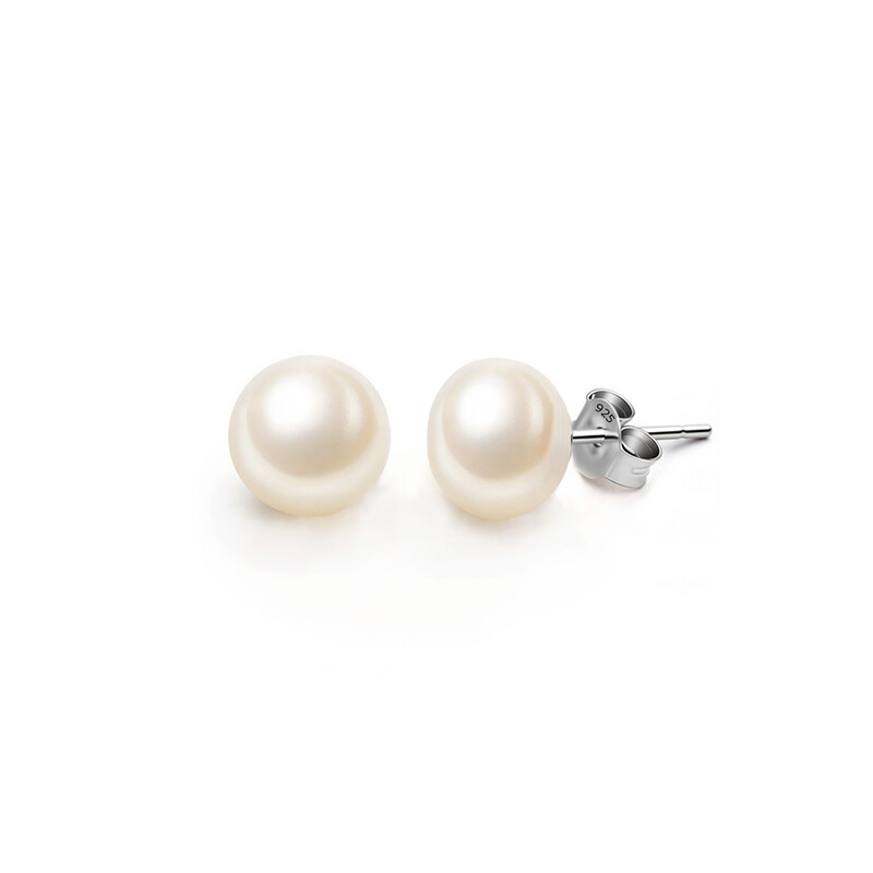 6mm Cream Freshwater Cultured Pearl Stud Earrings
