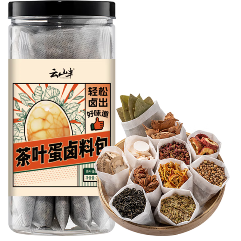 Yunshanban Tea Egg Marinade Spice Pack 15g x 14 云山半茶叶蛋卤料包15g x 14