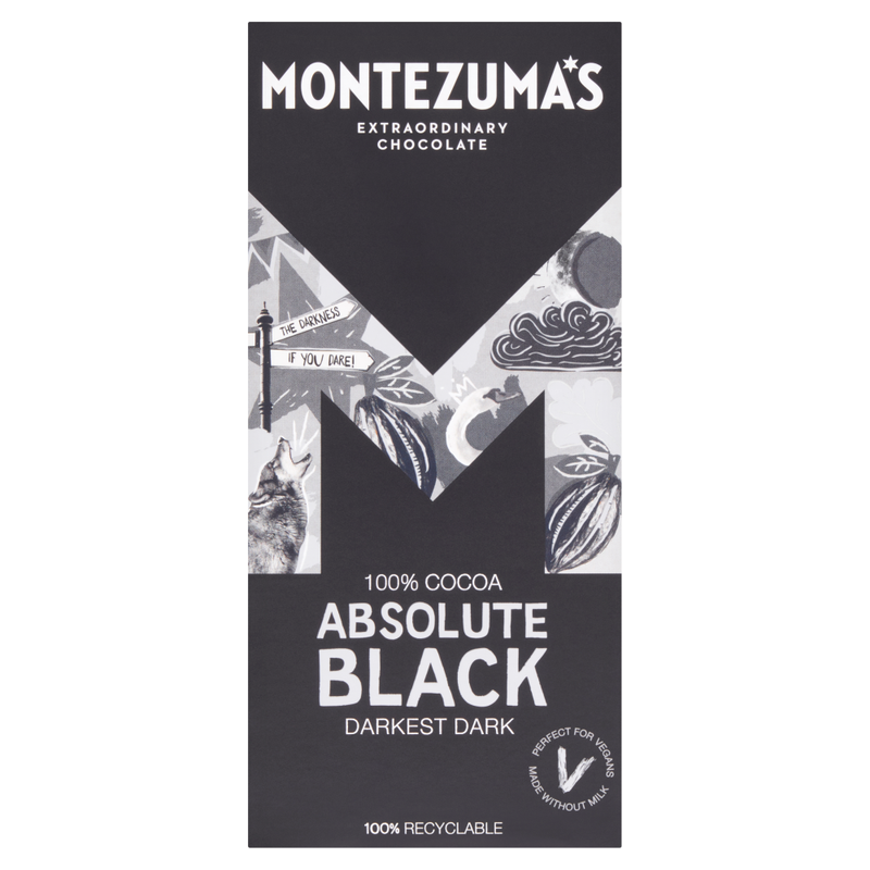 Montezuma's Black Absolute 100% Cocoa Bar 90G
