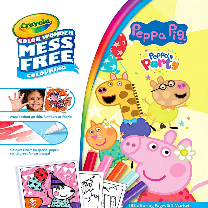 Crayola Gurli Gris Colour Wonder Mess Free Kleurboek - 23 Delen