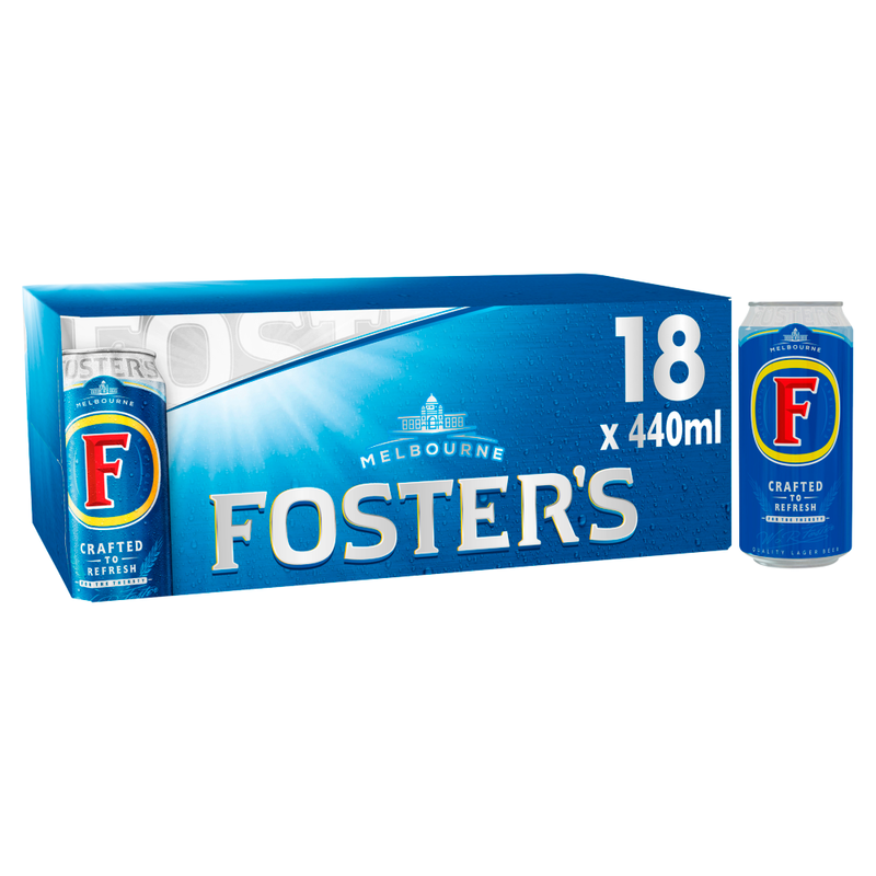 Fosters Can 18 X 440ml (Abv 3.7%)