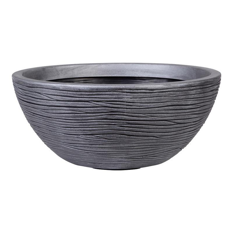 Amalfi Small Bowl 39.5cm (D) x 17cm (H)-Pewter