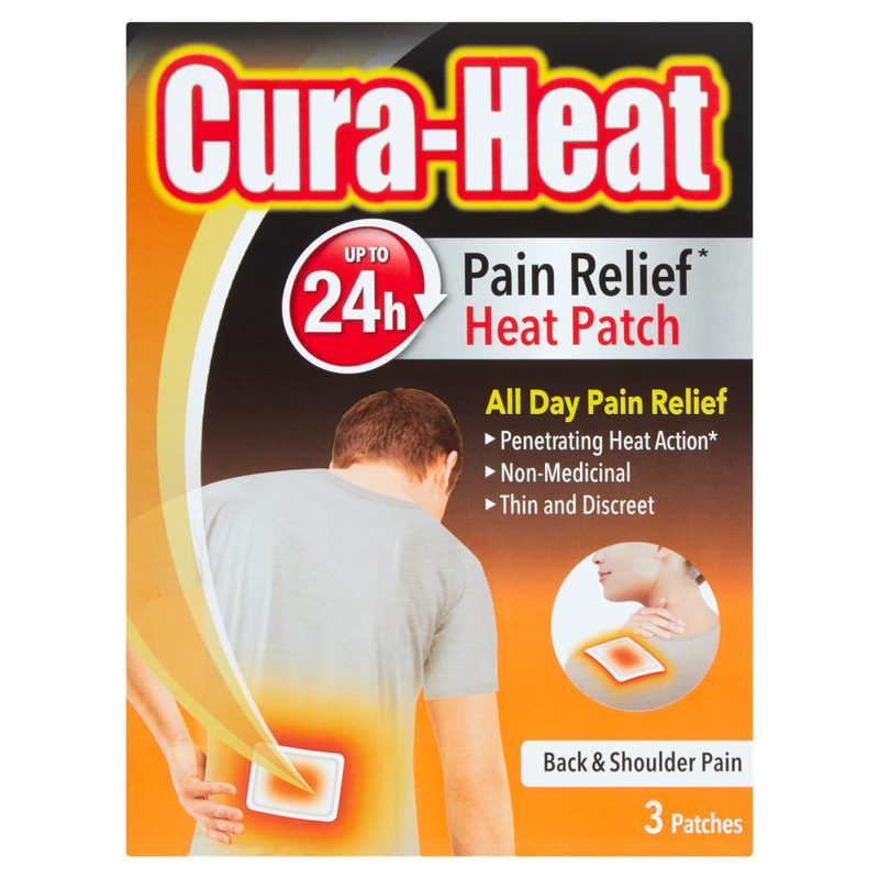 Cura Heat Heat Pads Pain Relief - 3 Pads