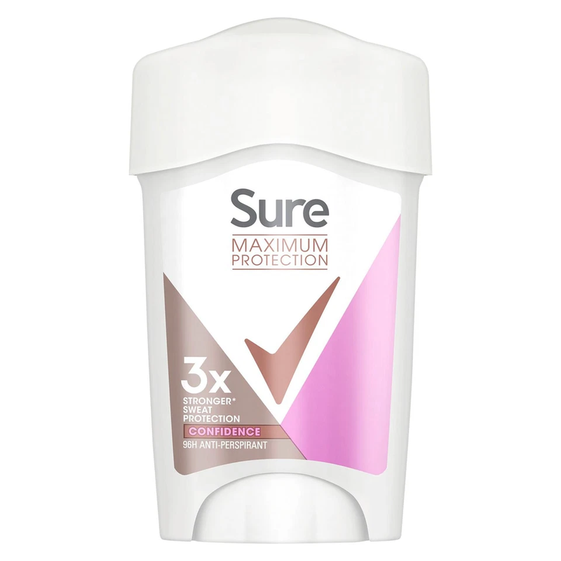 Sure Cream Maximum Protection Anti-Perspirant Confidence 45Ml
