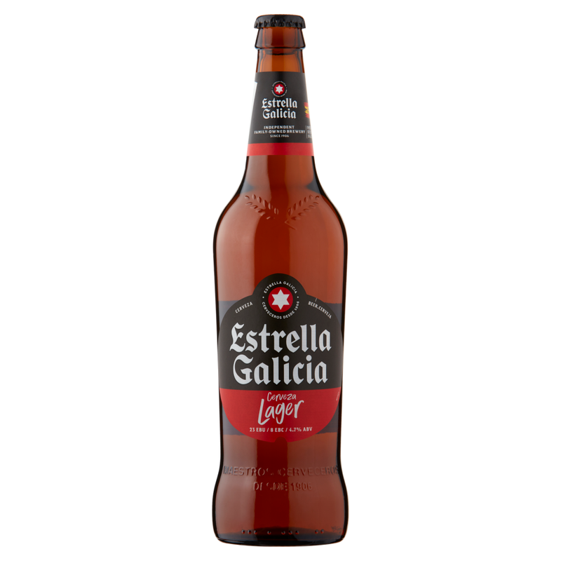 Estrella Galicia Golden/Light World Lager 660Ml (Abv 4.7%)