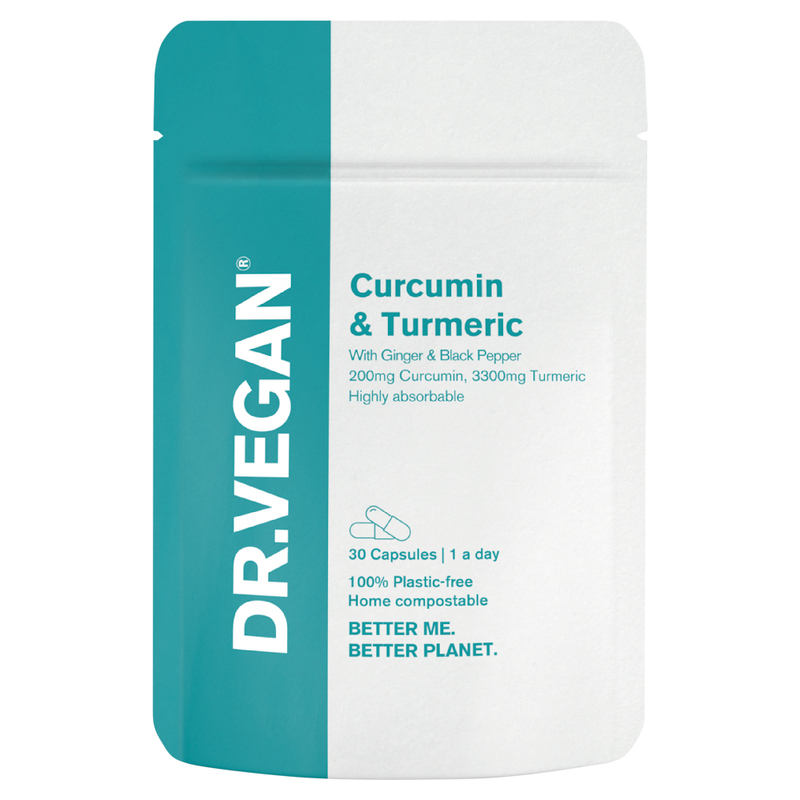 Curcumin and Turmeric Capsules with Ginger and Black Pepper - 30 Capsules