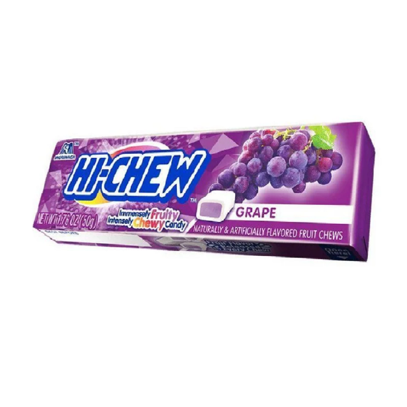 Hi-Chew Chewy Fruit Candy - Grape Flavour 50g