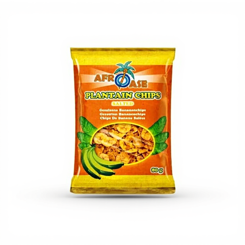 Afroase Zoute Bakbananen Chips - 80 g