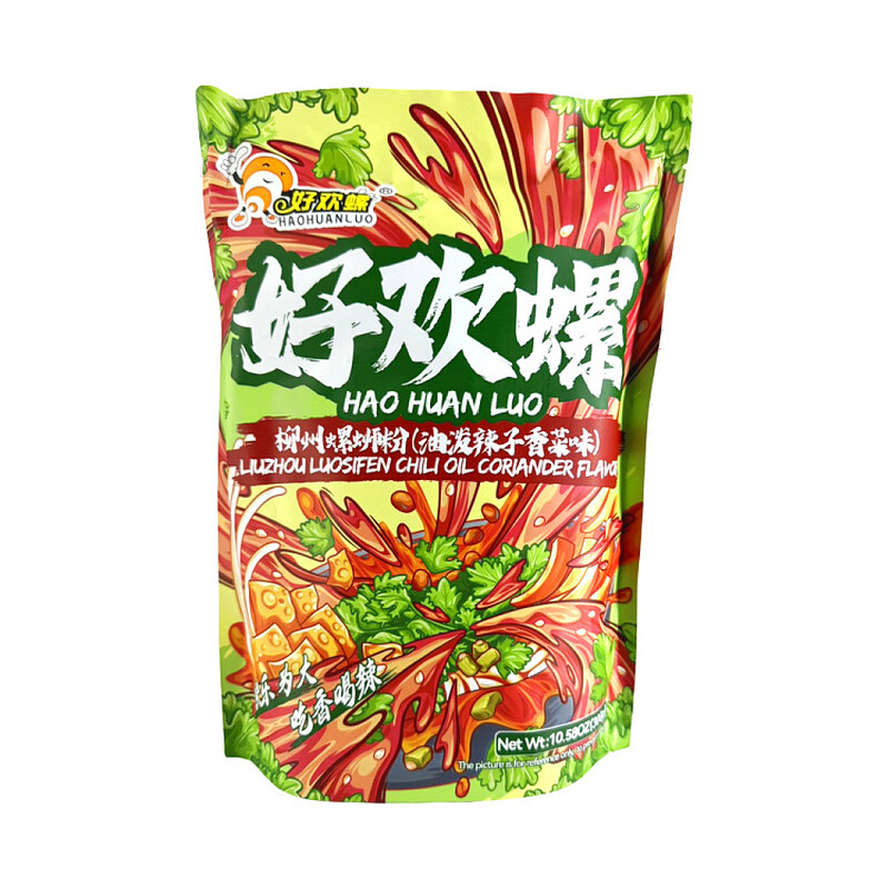 Luosifen Rice Noodles - Hot Chili & Cilantro Flavor, 270g