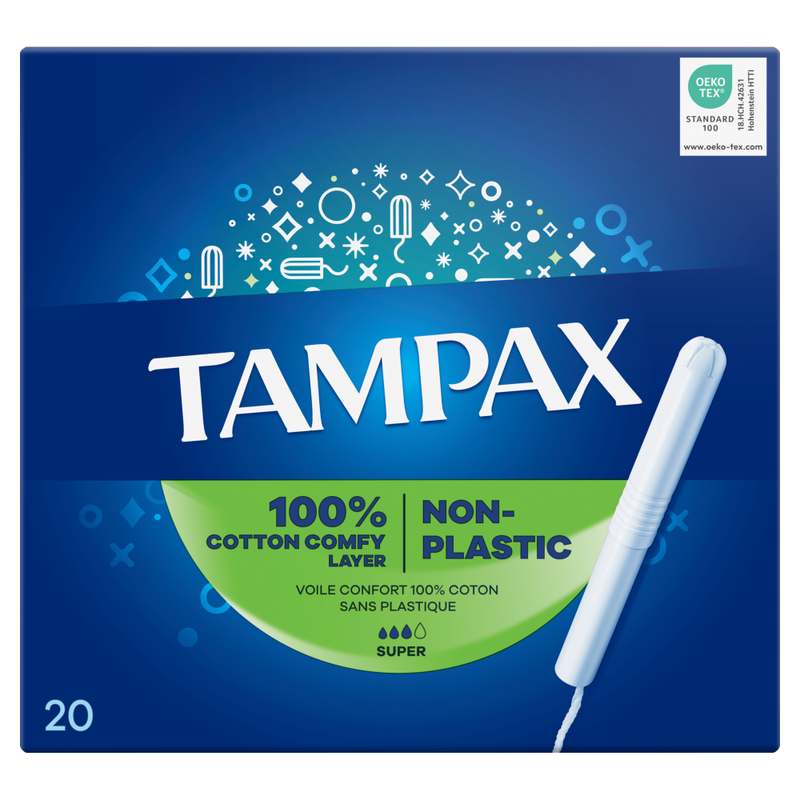 Super Tampons With Cardboard Applicator 20 Pads