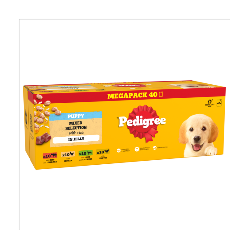 ® Junior Puppy Wet Dog Food Mixed Selection in Jelly 40x100g Pouch