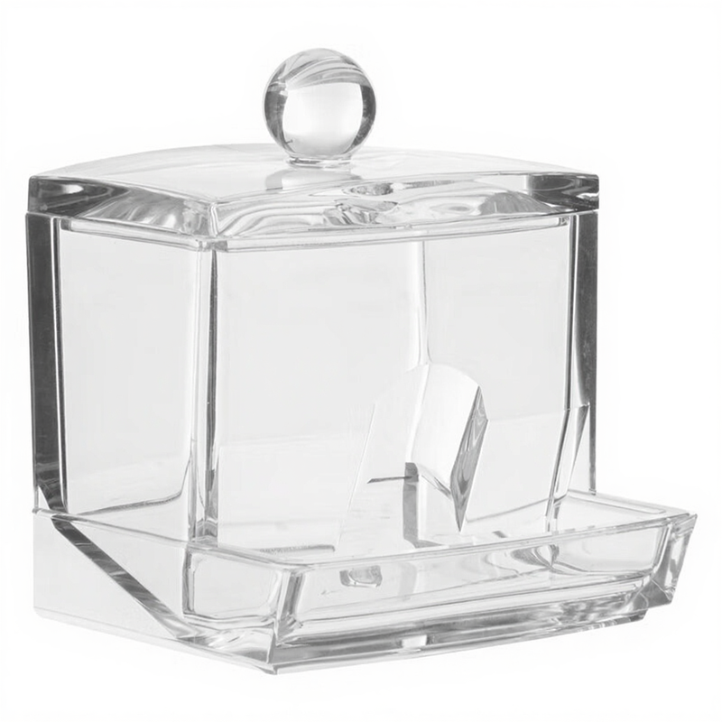 5five Selena Distributeur de coton-tiges en plastique transparent