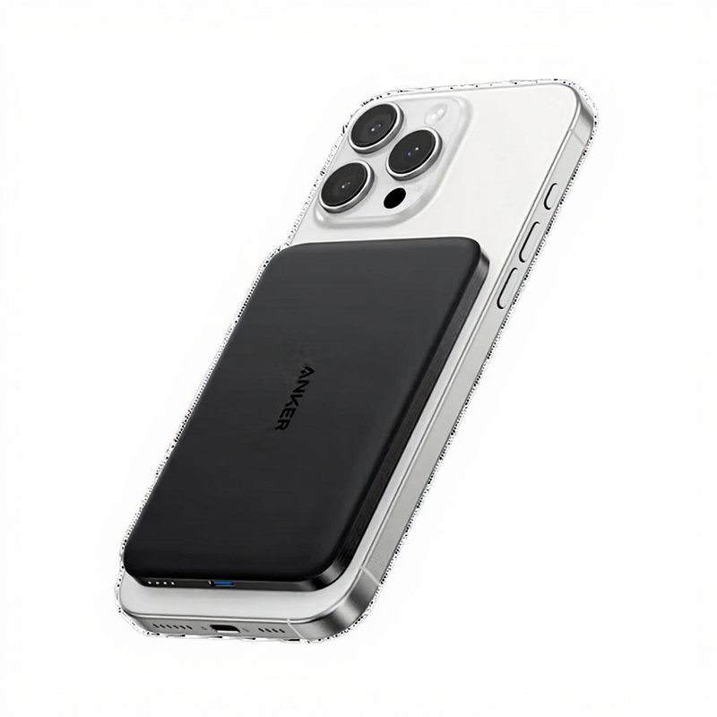 Nano Magnetic Wireless 5,000 mAh 15W Power Bank Black