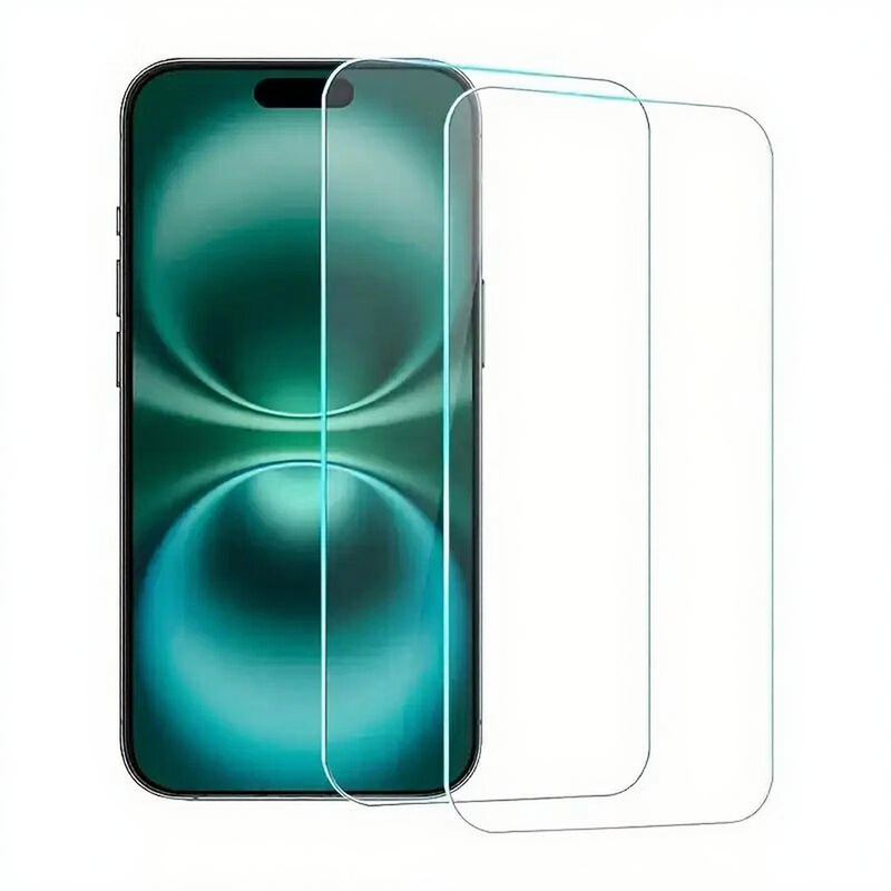 2-pack screenprotectors van gehard glas voor iPhone 16 Plus – volledige schermdekking, HD
