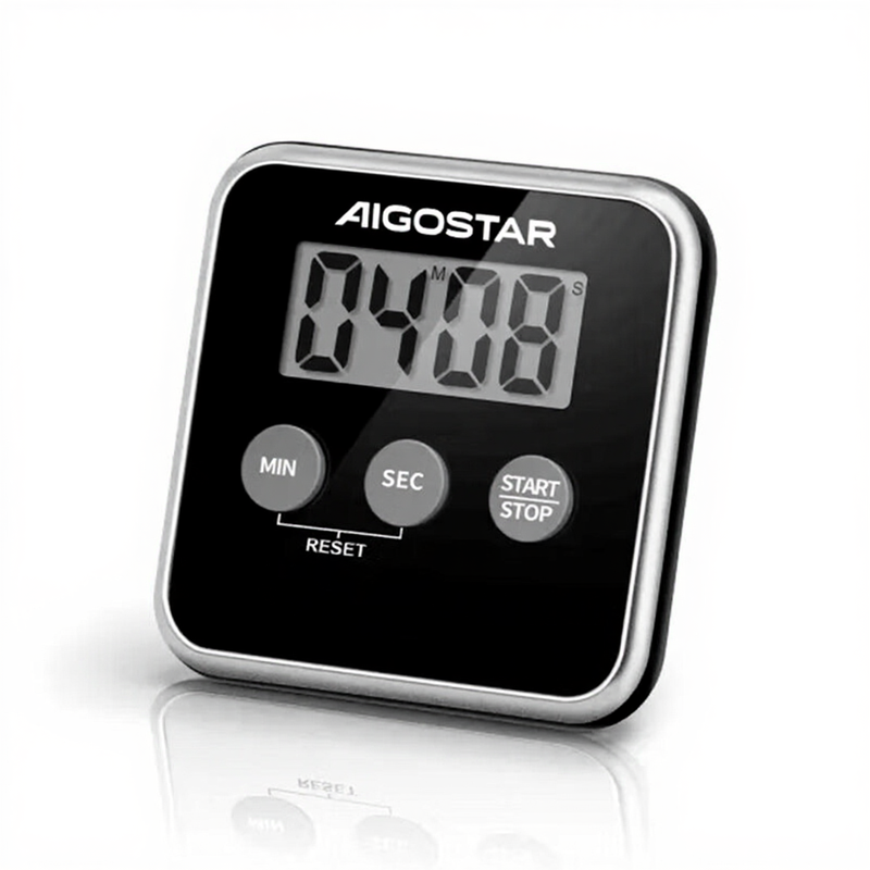 Aigostar Elektronische Timer LCD-scherm 99min+59s Zwart
