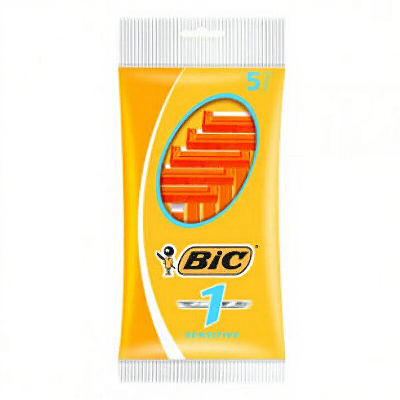 Bic pour Hommes - Rasoirs jetables sensibles - 5 rasoirs
