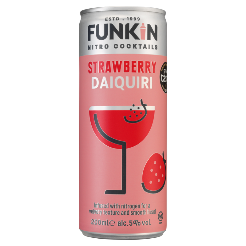 Funkin Pink Nitro Cocktails Strawberry Daiquiri 200Ml (Abv 5%)
