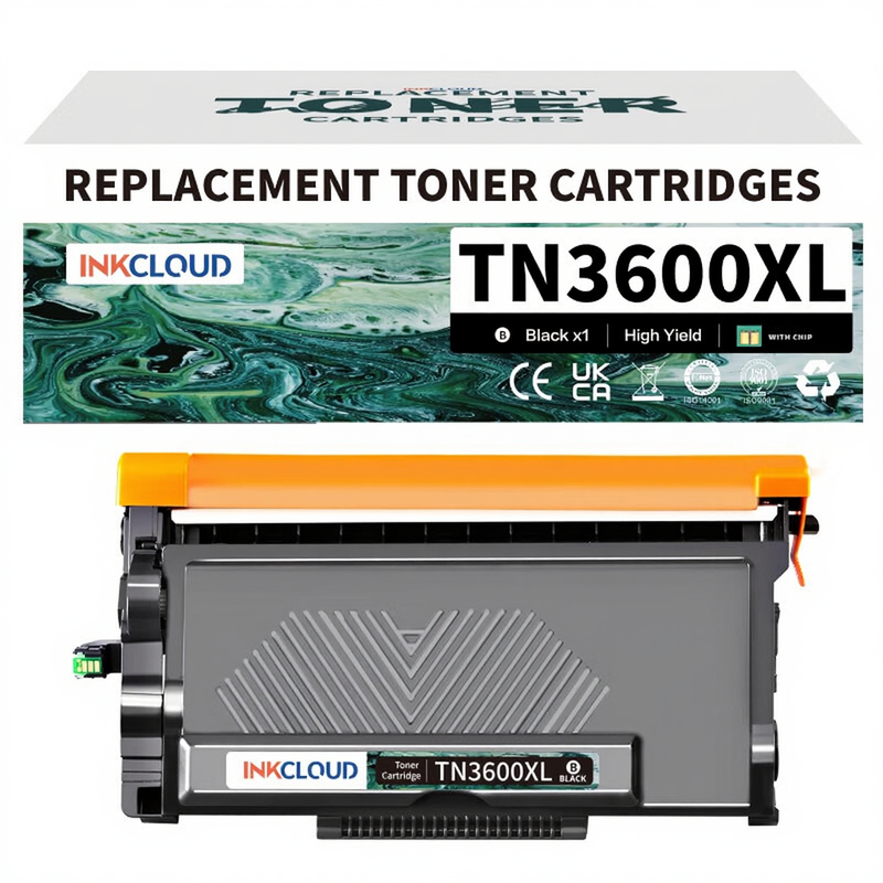 Inkcloud TN-3600XL Toner met Chip voor Brother L5210DN L5710DW L5710DN L6710D 1 Zwart