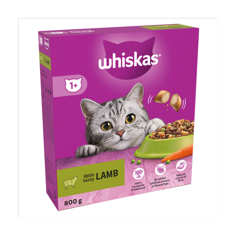 1+ Lamb Adult Dry Cat Food 800g