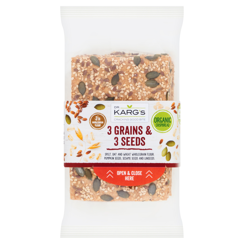 3 Grains & 3 Seeds Crispbreads 200g