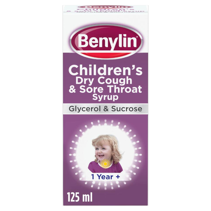 Childrens Dry Cough and Sore Throat Syrup - 125 ml