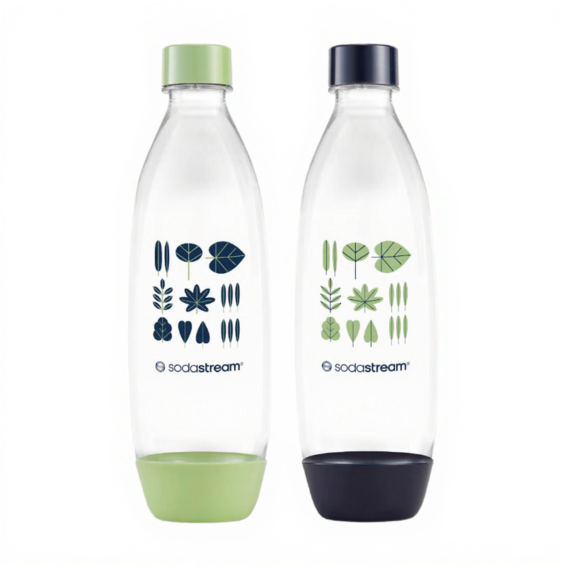 SodaStream FUSE - dubbele flessenset - 2x1L groen/blauw vaatwasserbestendig