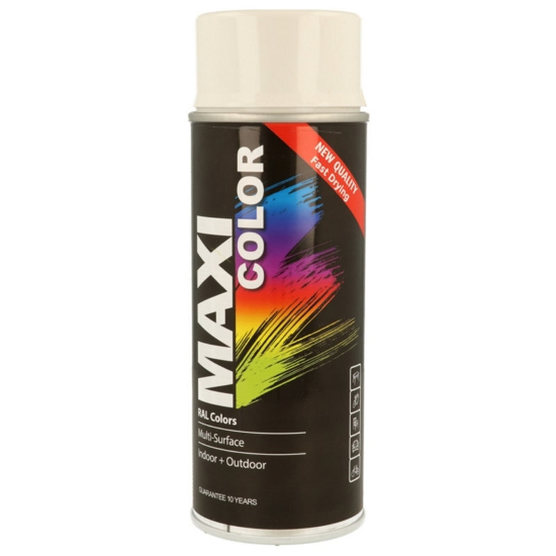 Maxicolor Gen White Gloss Spray Paint 400ml