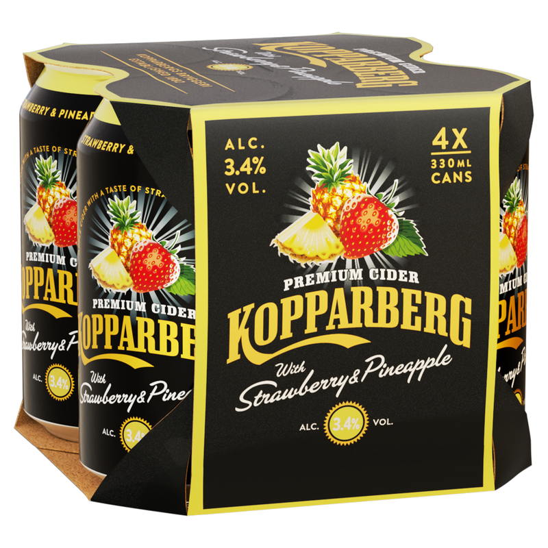 Strawberry & Pineapple - 3.4% 4X330ml