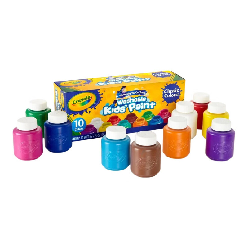 10 Washable Kids Paint Set