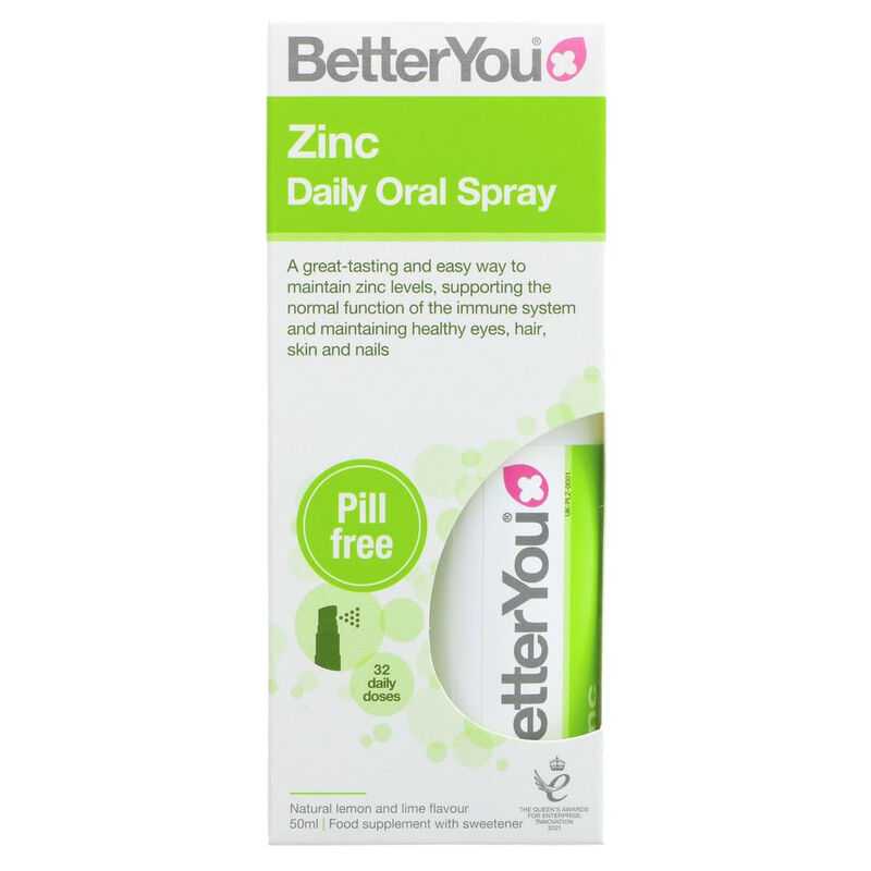 Zinc Oral Spray, 10mg Zinc per 5 Sprays for Immune & Skin Support, Fast Absorption, N