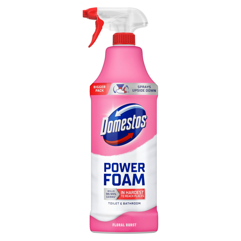Toilet & Bathroom Cleaner Spray Power Foam Floral Burst 650 ml