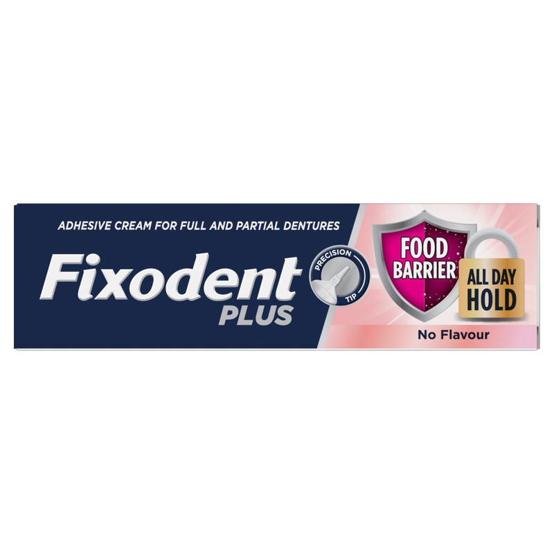 Plus Food Barrier Denture Adhesive Flavour Free 40g